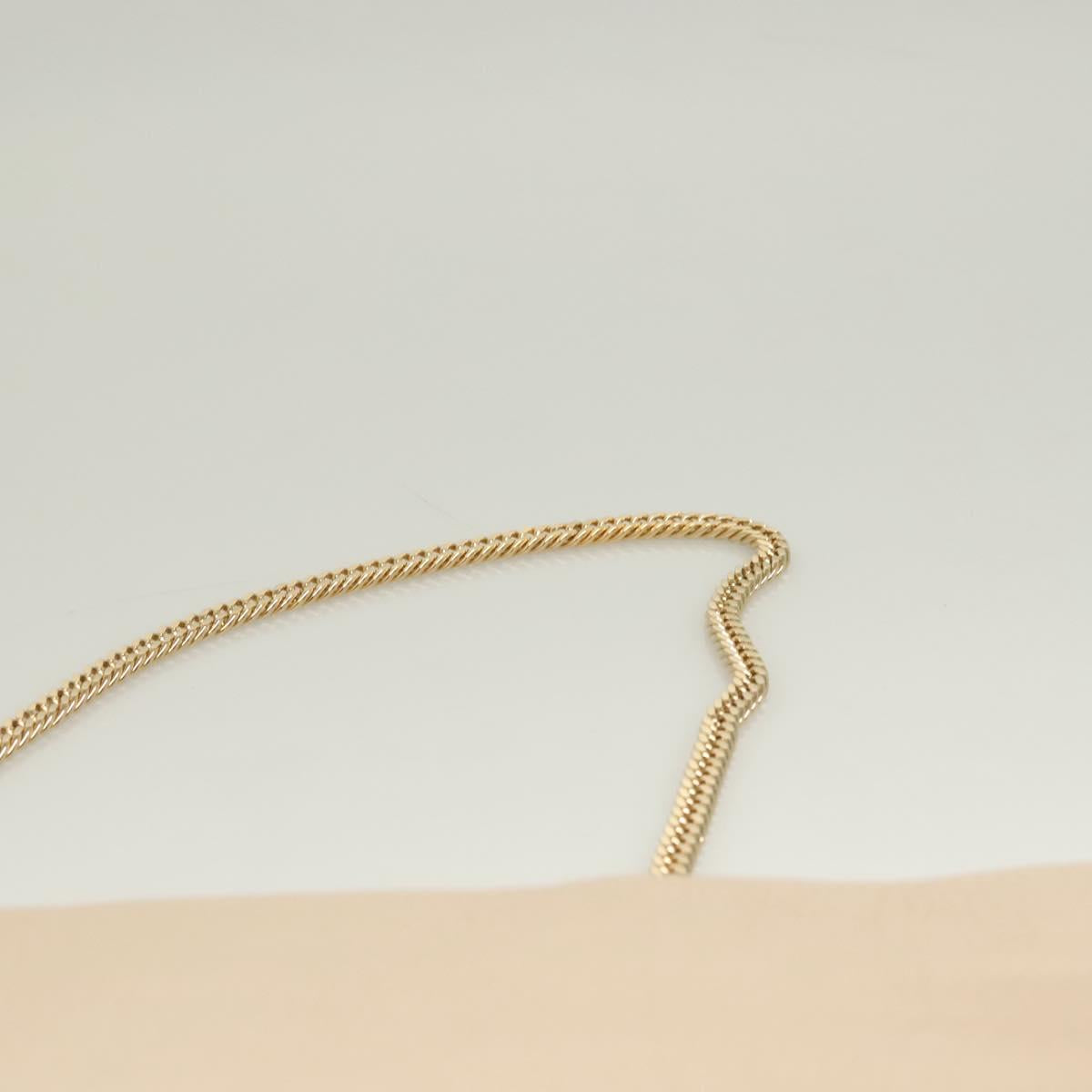 Jimmy Choo Chain Shoulder Bag Leather Beige Gold Auth bs27431