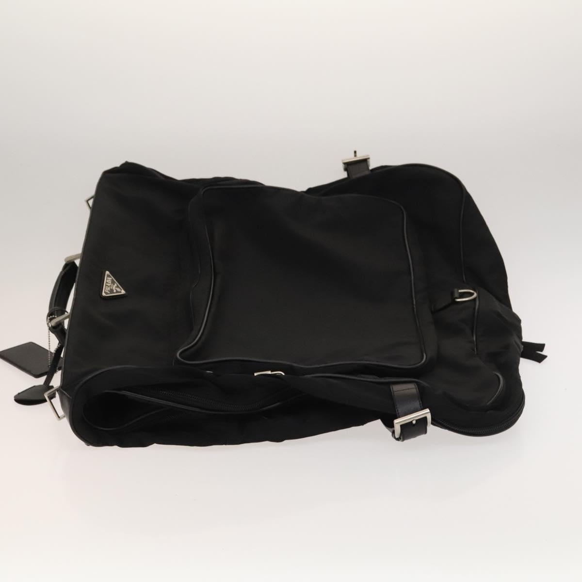 PRADA Garment Cover Nylon Black Auth bs27437