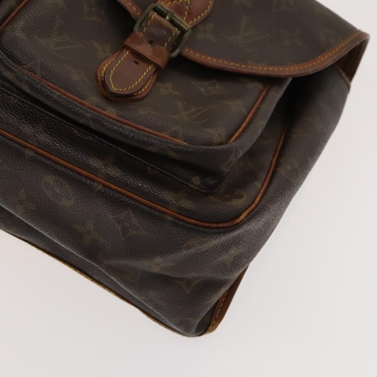 LOUIS VUITTON Monogram Gibeciere GM Shoulder Bag M42246 LV Auth bs27446