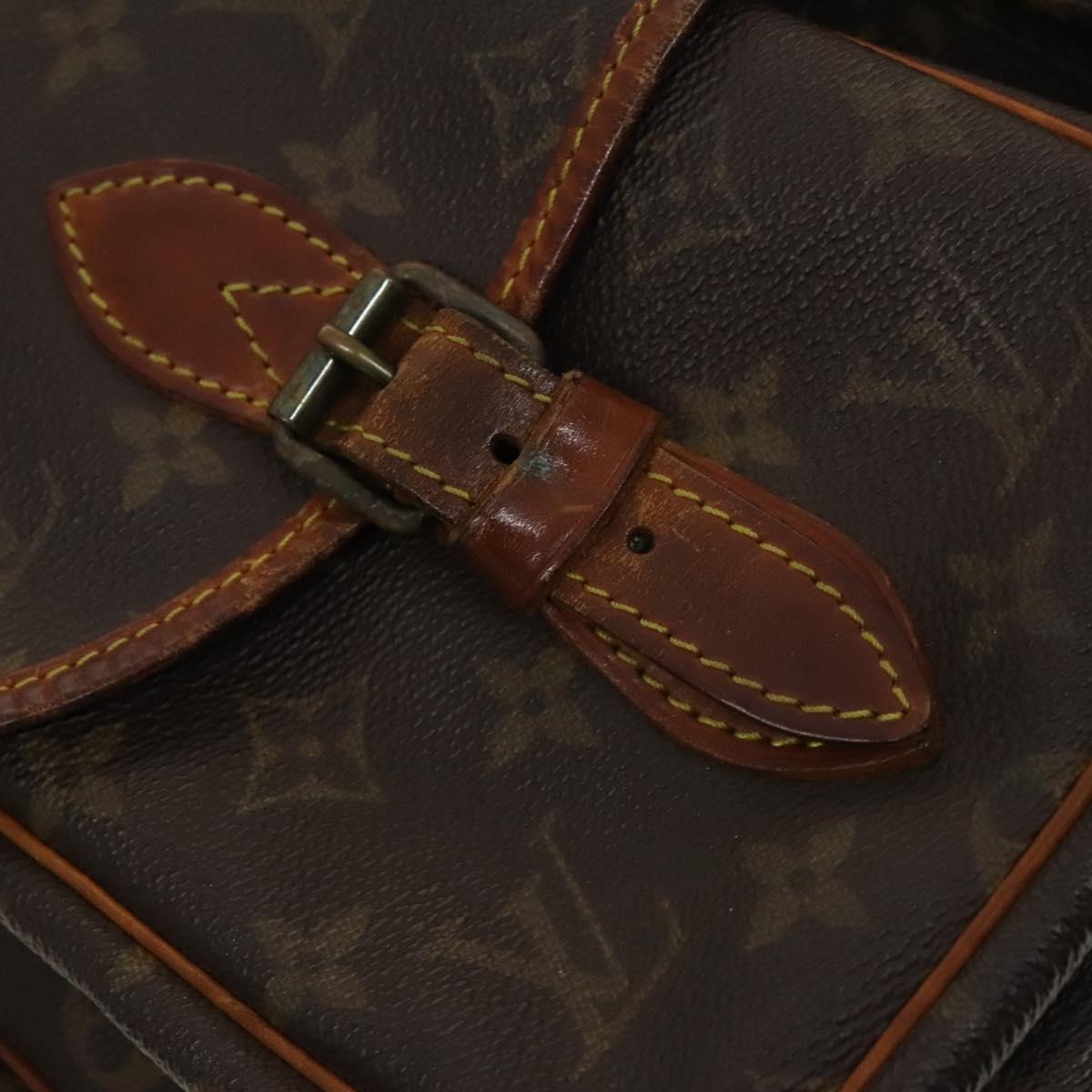 LOUIS VUITTON Monogram Gibeciere GM Shoulder Bag M42246 LV Auth bs27446