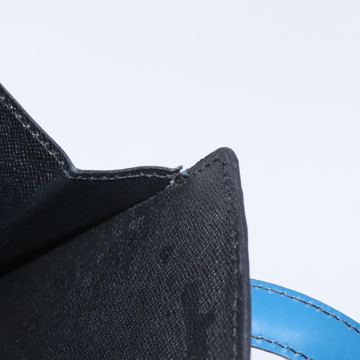 LOUIS VUITTON Epi Bicolor Varenne Hand Bag Black Blue M52385 LV Auth bs27448
