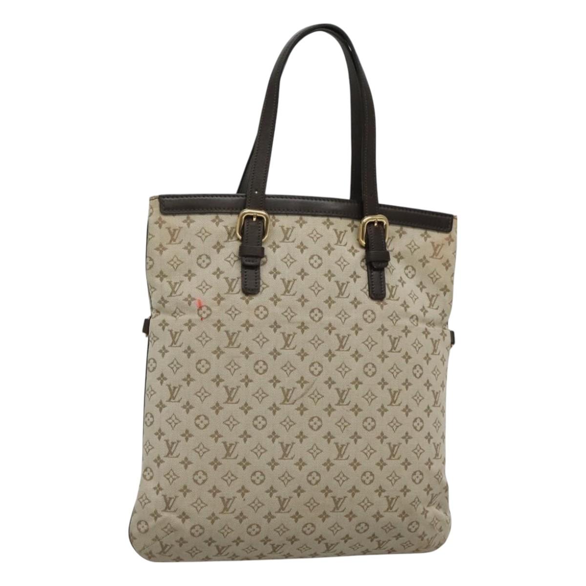 LOUIS VUITTON Monogram Mini Françoise Tote Bag 2way Khaki M92209 LV Auth bs27450