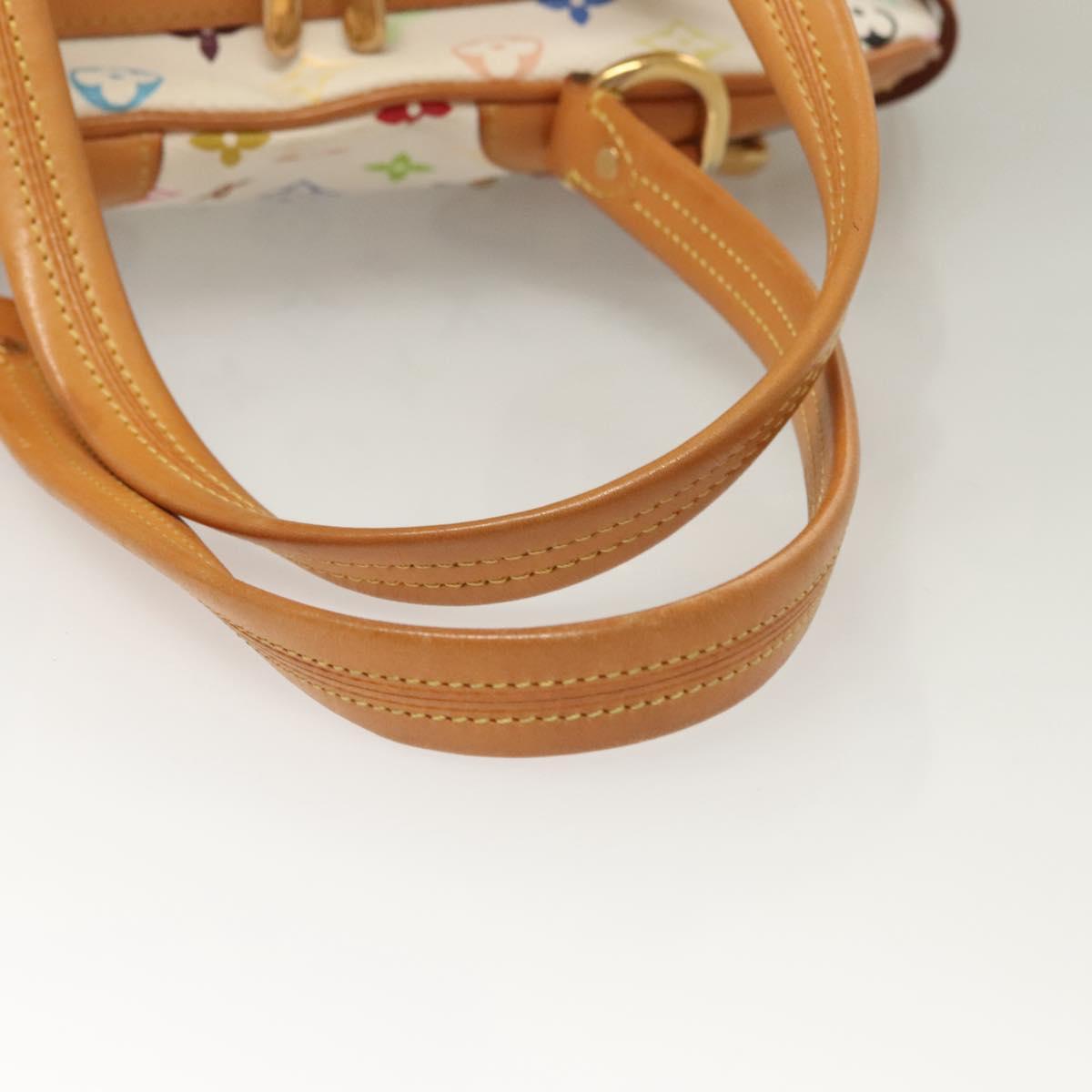 LOUIS VUITTON Monogram Multicolor Claudia Hand Bag White M40193 LV Auth bs27477