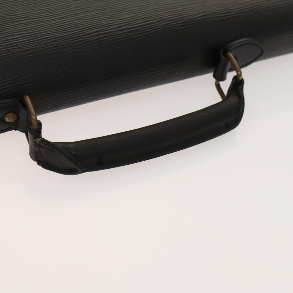 LOUIS VUITTON Epi Serviette Conseiller Business Bag Black M54422 LV Auth bs27487