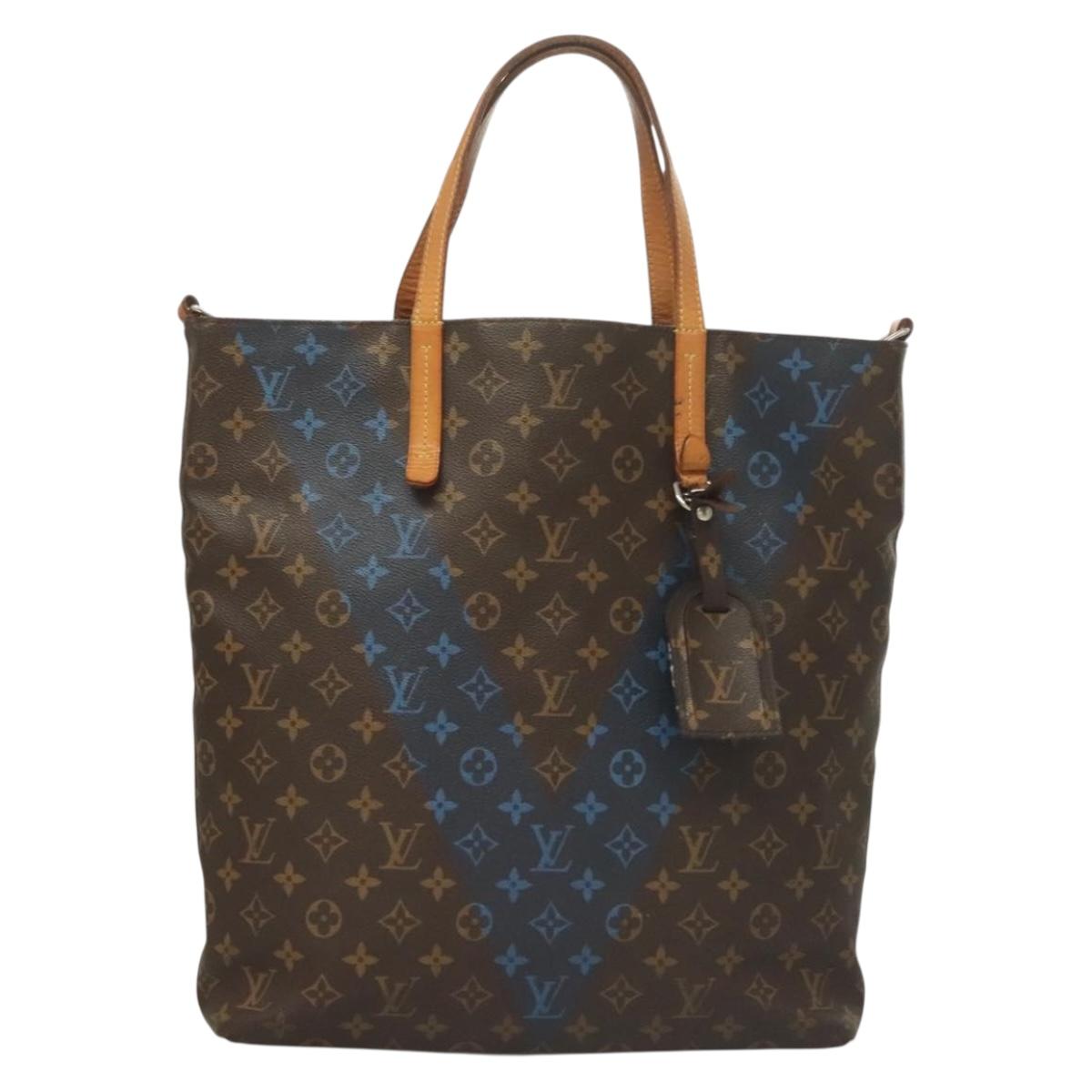 LOUIS VUITTON Monogram V Lline Cabas NS Tote Bag 2way M50147 LV Auth bs27493