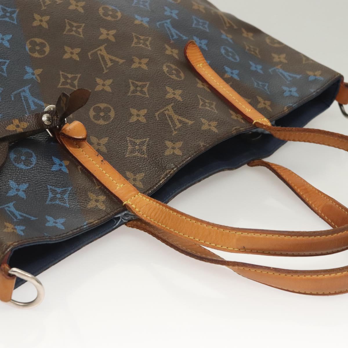 LOUIS VUITTON Monogram V Lline Cabas NS Tote Bag 2way M50147 LV Auth bs27493