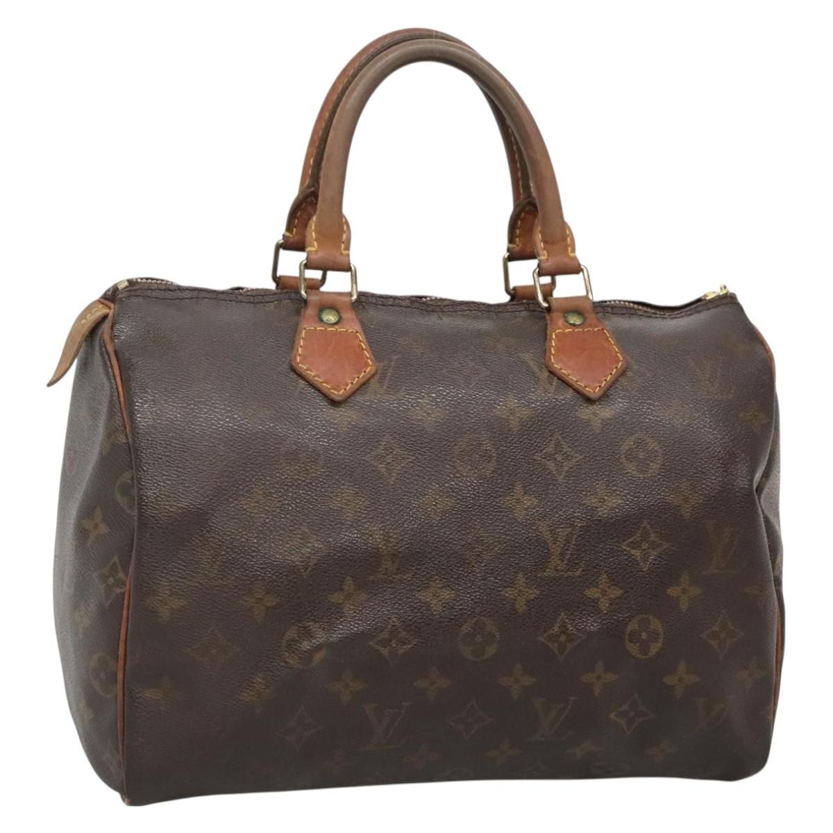 LOUIS VUITTON Monogram Speedy 30 Hand Bag M41526 LV Auth bs27494