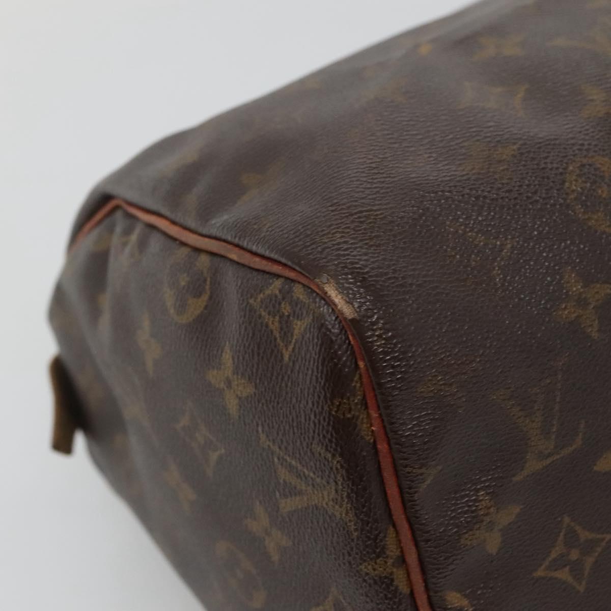 LOUIS VUITTON Monogram Speedy 30 Hand Bag M41526 LV Auth bs27494