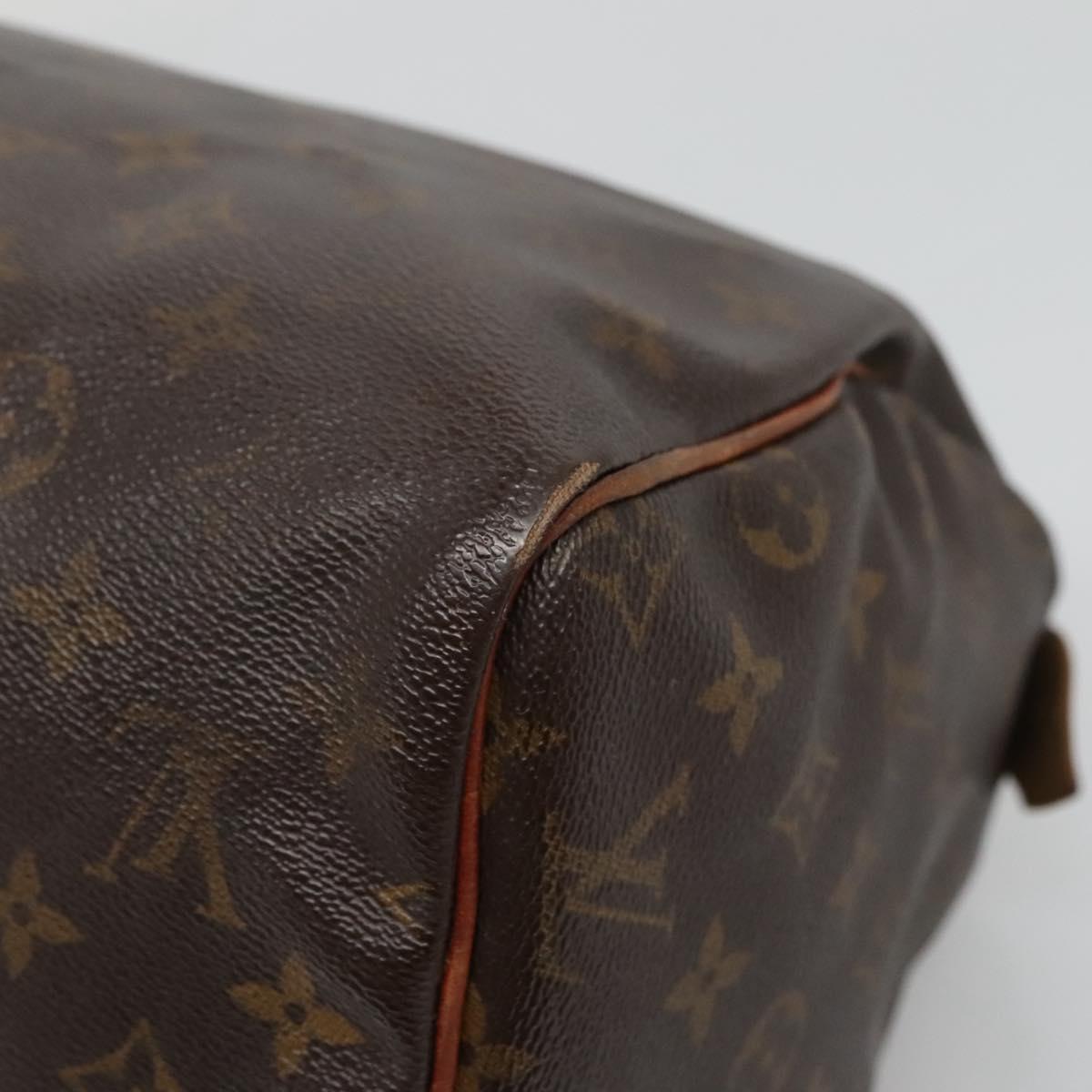 LOUIS VUITTON Monogram Speedy 30 Hand Bag M41526 LV Auth bs27494