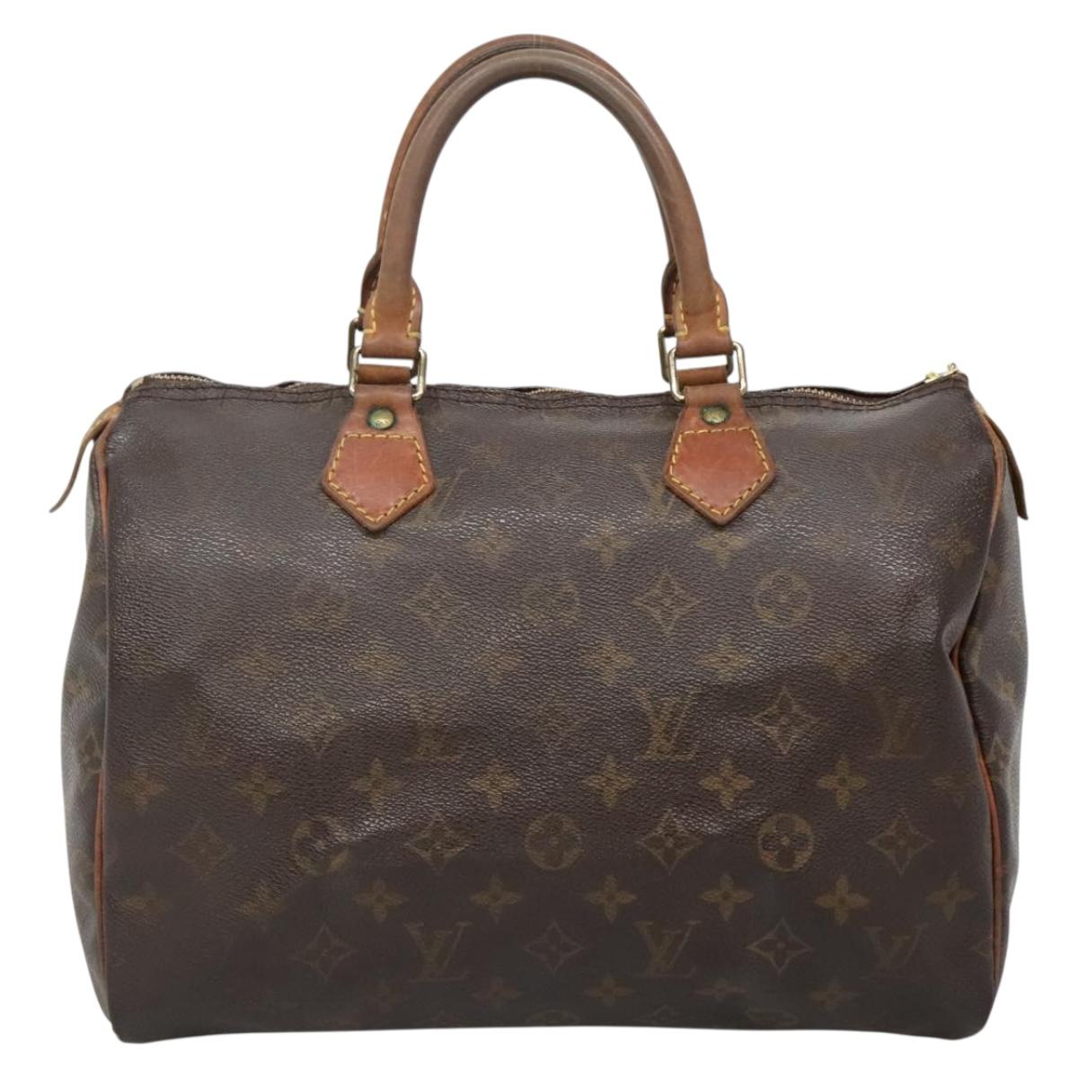 LOUIS VUITTON Monogram Speedy 30 Hand Bag M41526 LV Auth bs27494