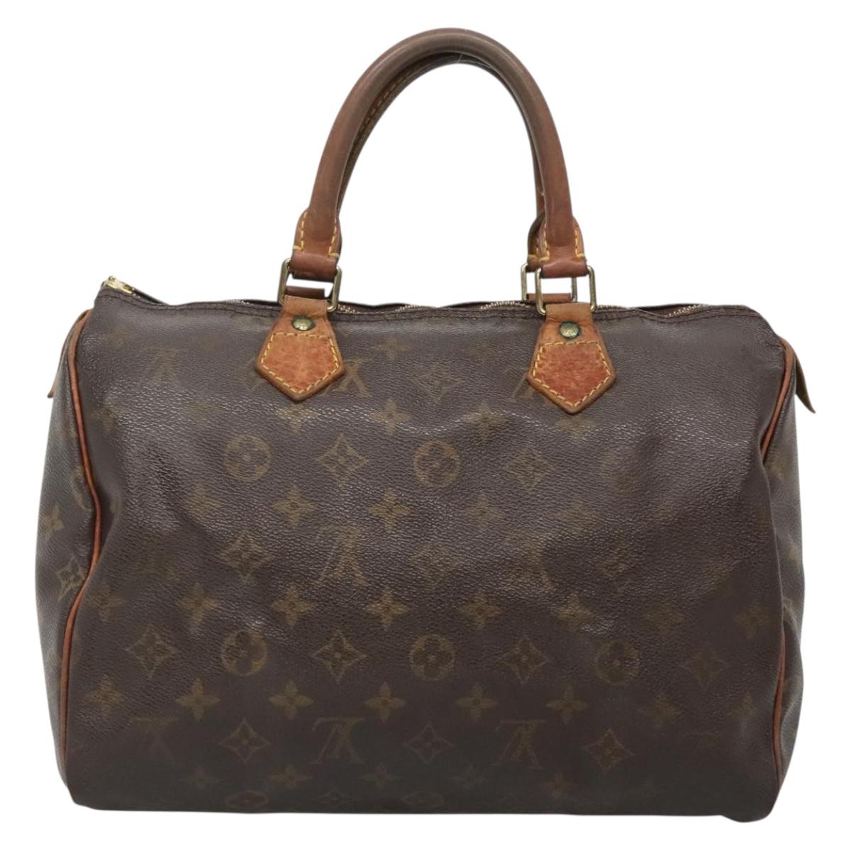 LOUIS VUITTON Monogram Speedy 30 Hand Bag M41526 LV Auth bs27494