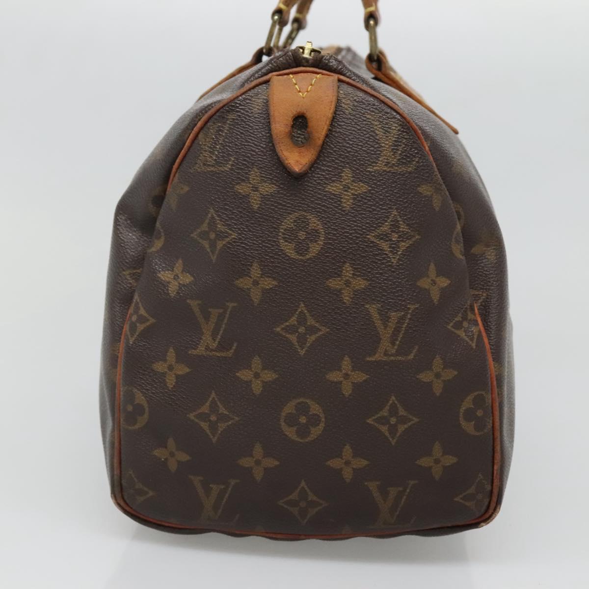 LOUIS VUITTON Monogram Speedy 30 Hand Bag M41526 LV Auth bs27494
