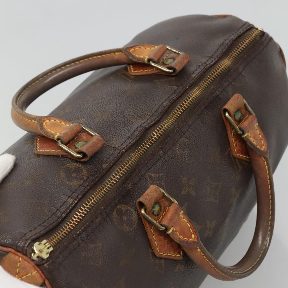 LOUIS VUITTON Monogram Speedy 30 Hand Bag M41526 LV Auth bs27494