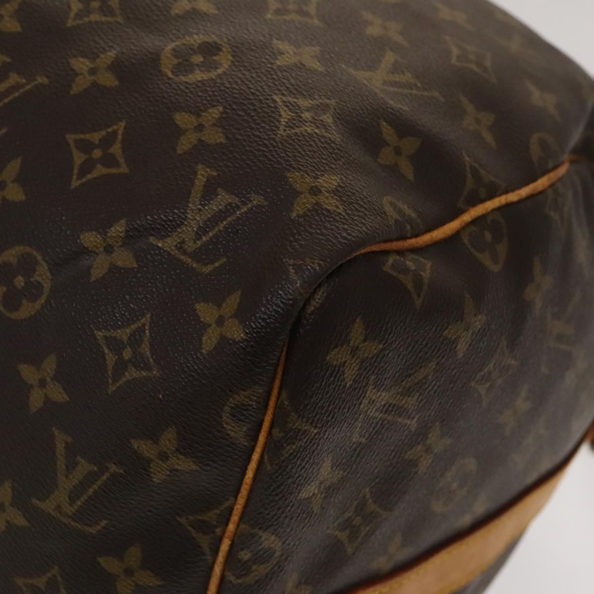 LOUIS VUITTON Monogram Keepall Bandouliere 55 Boston Bag M41414 LV Auth bs27495