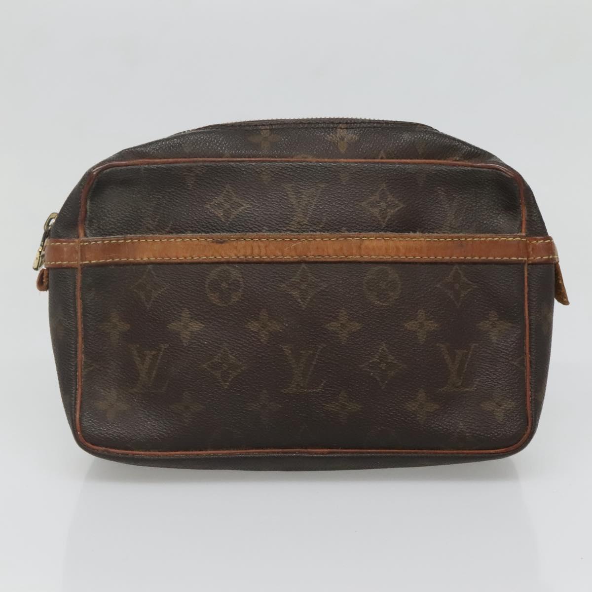 LOUIS VUITTON Monogram Clutch Bag 3Set LV Auth bs27528