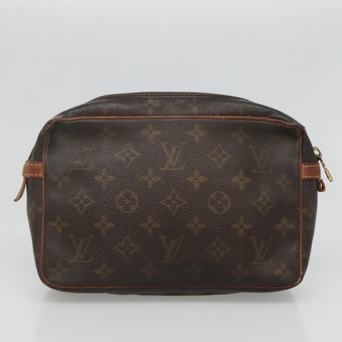 LOUIS VUITTON Monogram Clutch Bag 3Set LV Auth bs27528