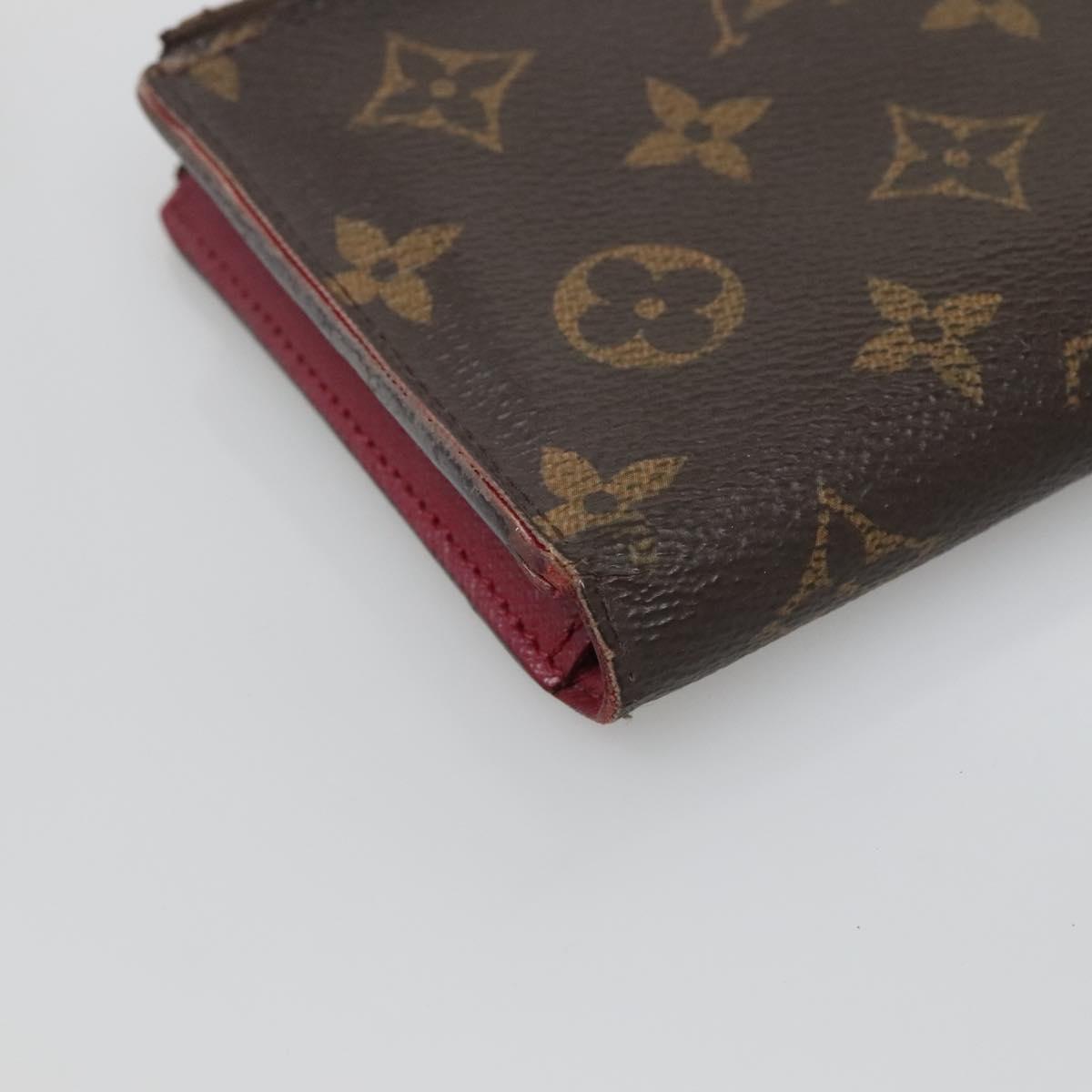 LOUIS VUITTON Monogram Portefeuille Adele Wallet Fuchsia M61269 LV Auth bs27531