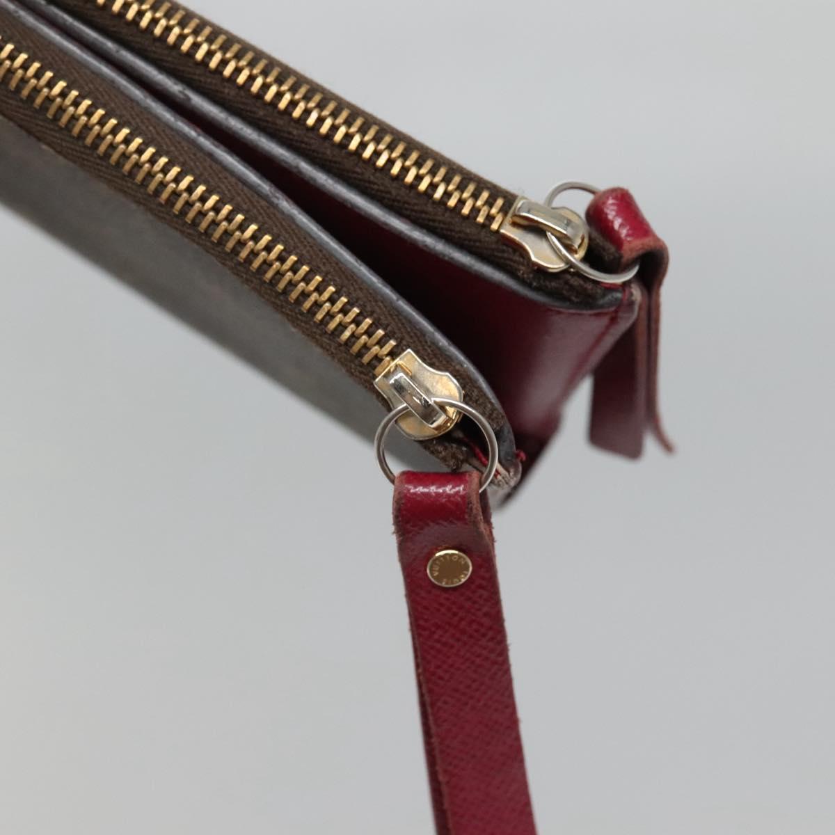 LOUIS VUITTON Monogram Portefeuille Adele Wallet Fuchsia M61269 LV Auth bs27531