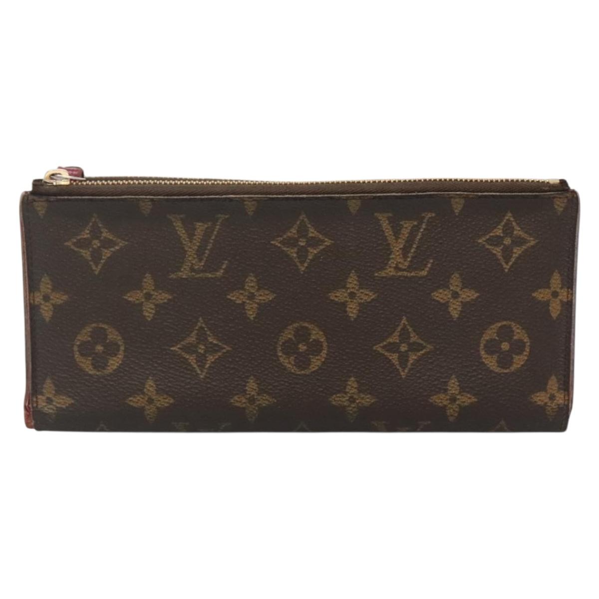 LOUIS VUITTON Monogram Portefeuille Adele Wallet Fuchsia M61269 LV Auth bs27531