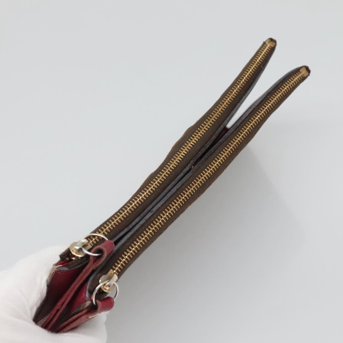 LOUIS VUITTON Monogram Portefeuille Adele Wallet Fuchsia M61269 LV Auth bs27531