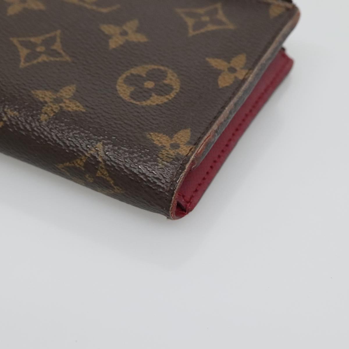 LOUIS VUITTON Monogram Portefeuille Adele Wallet Fuchsia M61269 LV Auth bs27531