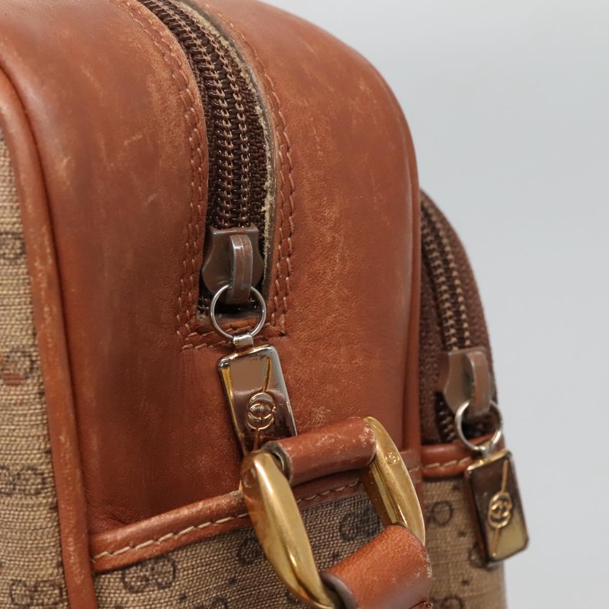 GUCCI Micro GG Supreme Shoulder Bag PVC Beige Gold 001 115 5443 Auth bs27554