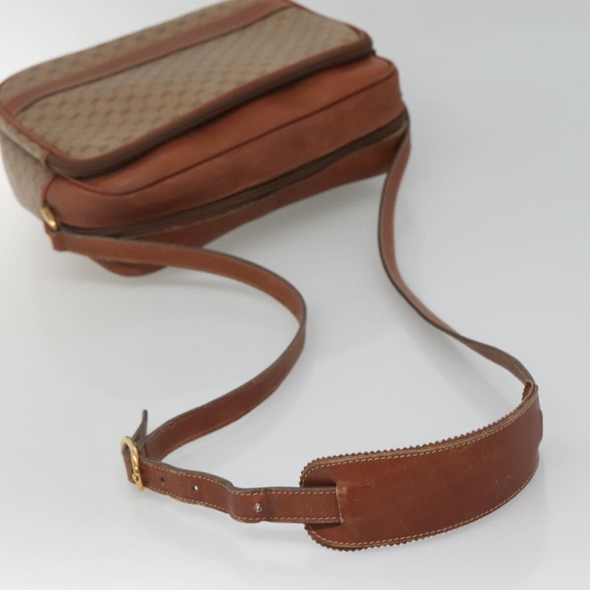 GUCCI Micro GG Supreme Shoulder Bag PVC Beige Gold 001 115 5443 Auth bs27554