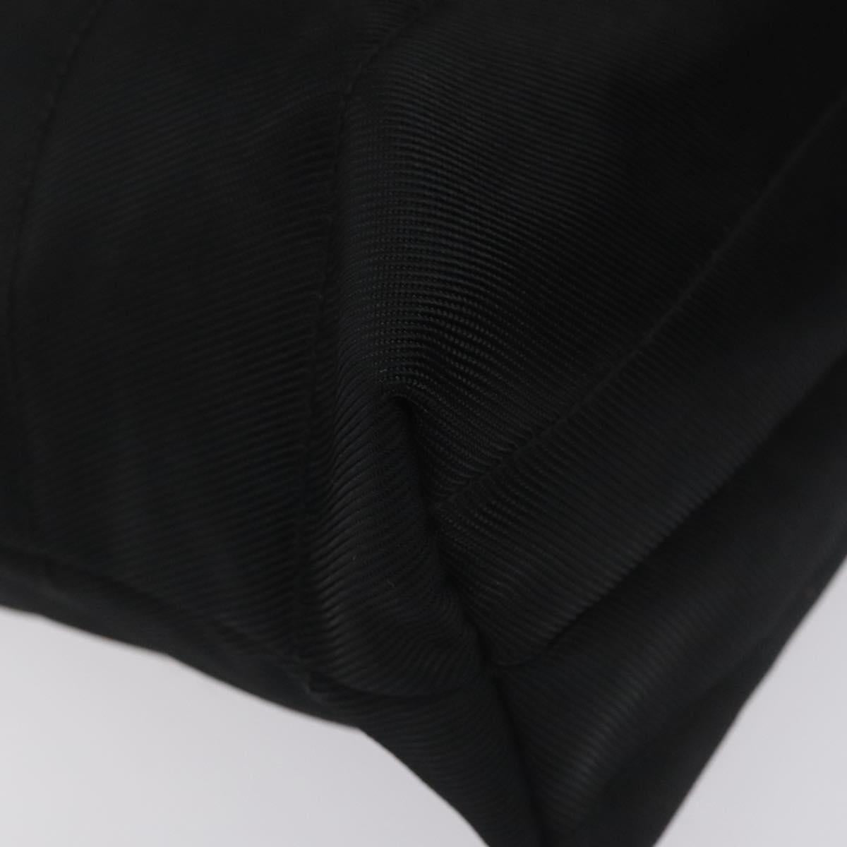 GUCCI Tote Bag Nylon Leather Black Silver 002 123 0457 Auth bs27557