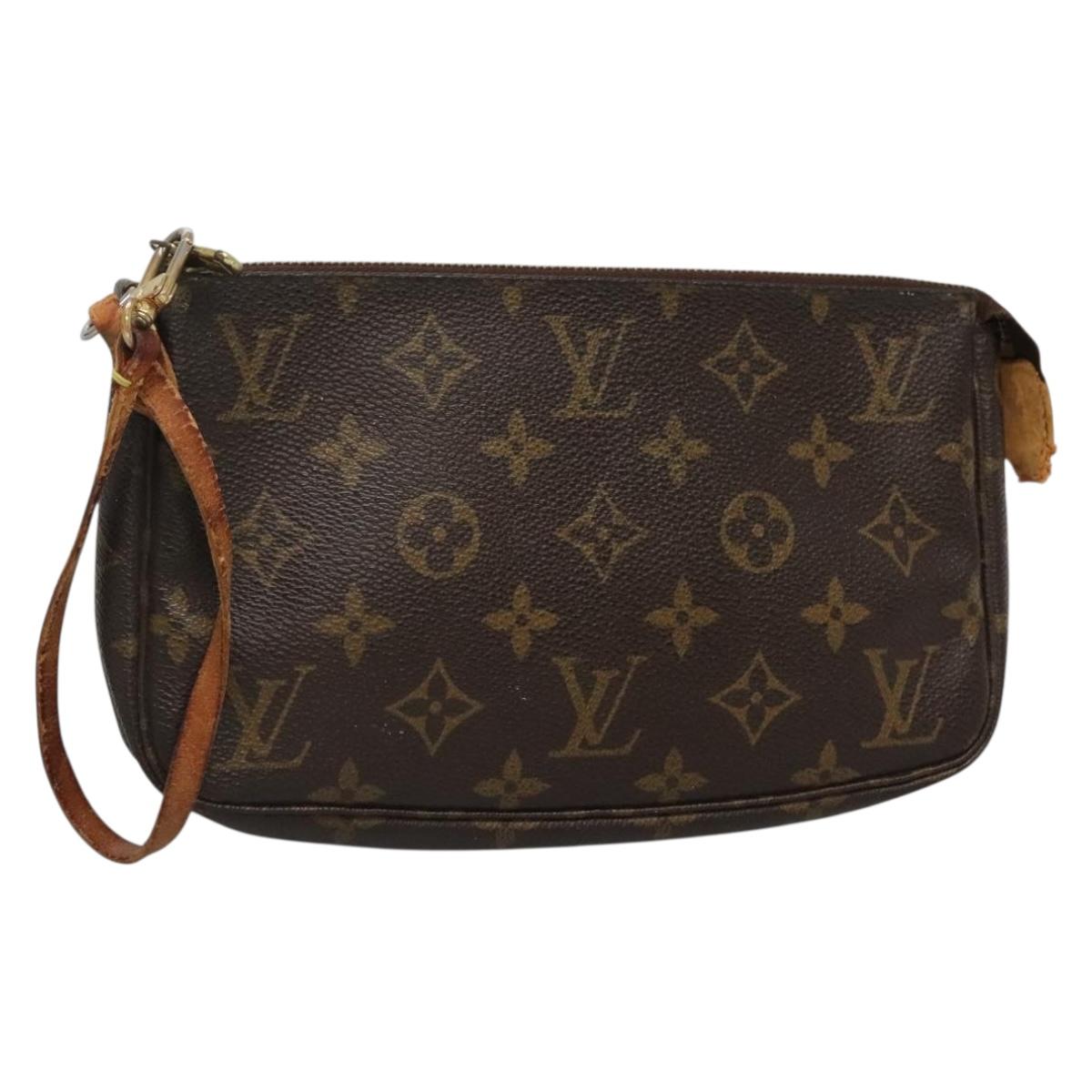 LOUIS VUITTON Monogram Pochette Accessoires Pouch M51980 LV Auth bs27577
