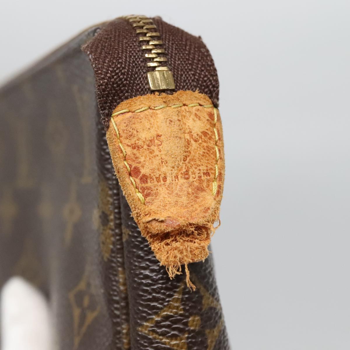 LOUIS VUITTON Monogram Pochette Accessoires Pouch M51980 LV Auth bs27577