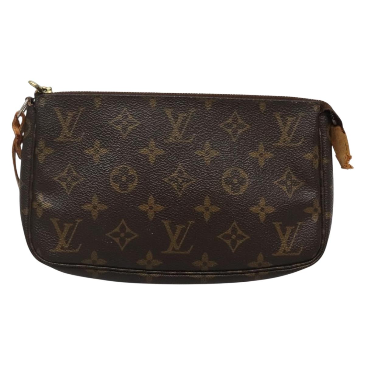 LOUIS VUITTON Monogram Pochette Accessoires Pouch M51980 LV Auth bs27577