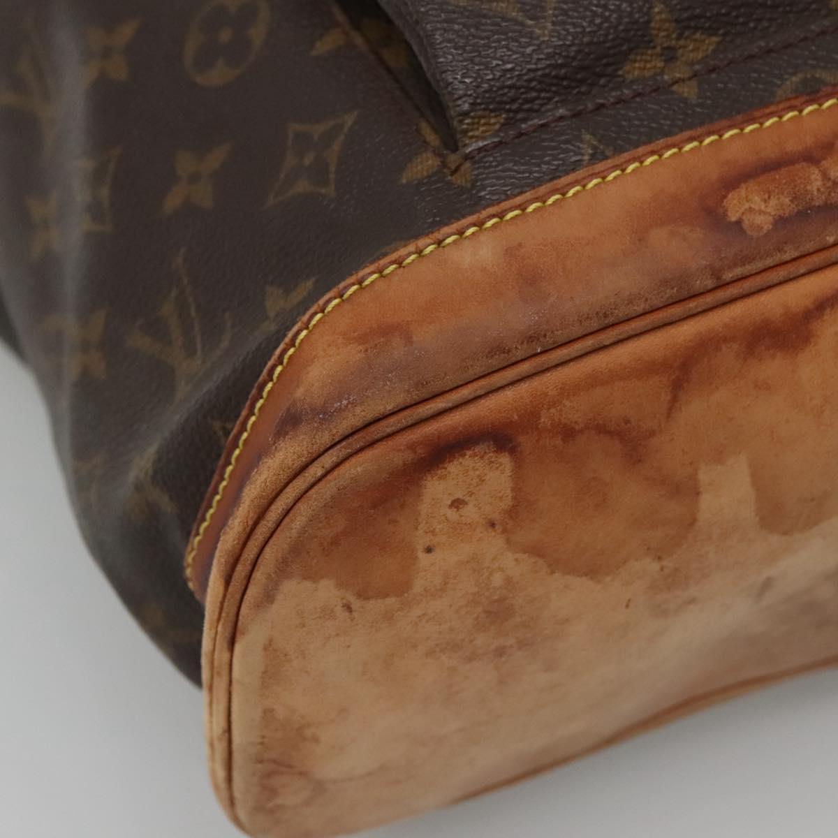 LOUIS VUITTON Monogram Montsouris GM Backpack M51135 LV Auth bs27583