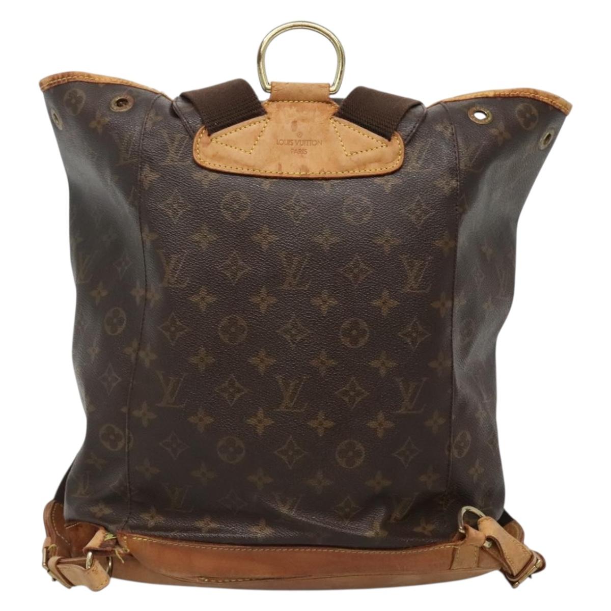 LOUIS VUITTON Monogram Montsouris GM Backpack M51135 LV Auth bs27583