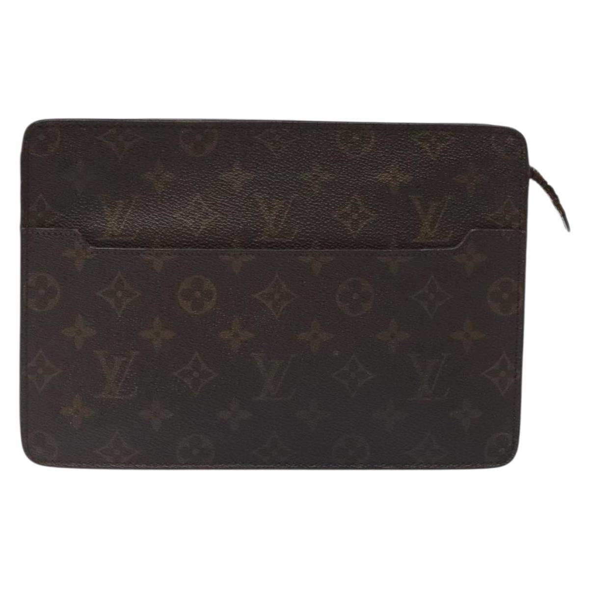 LOUIS VUITTON Monogram Pochette Homme Clutch Bag M51795 LV Auth bs27610