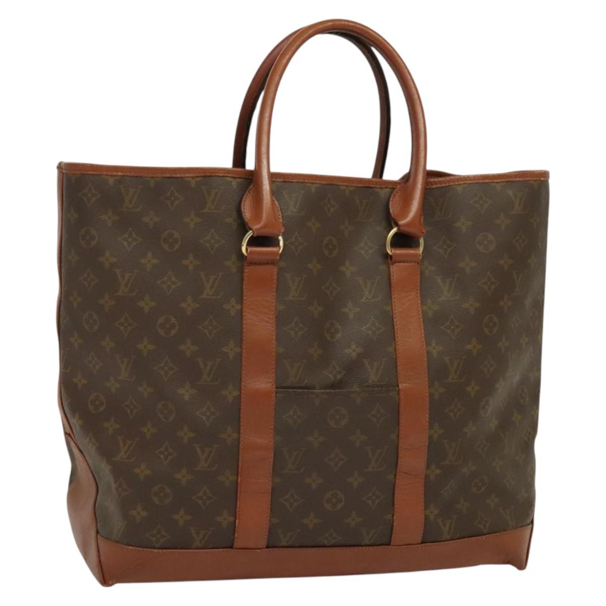 LOUIS VUITTON Monogram Sac Weekend GM Tote Bag M42420 LV Auth bs27623