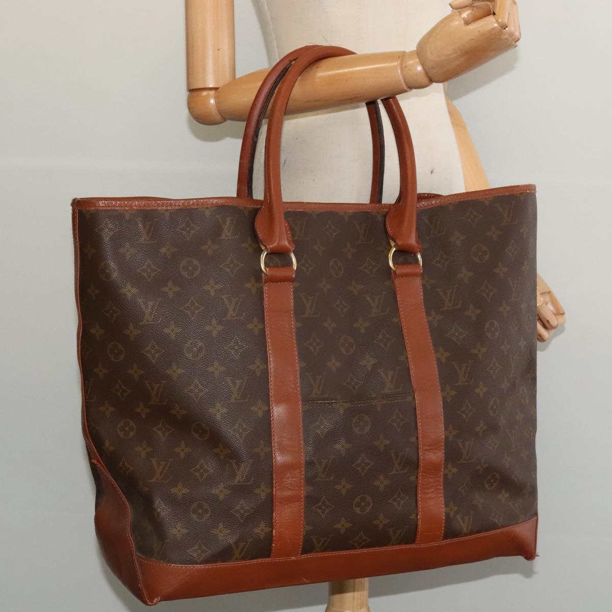 LOUIS VUITTON Monogram Sac Weekend GM Tote Bag M42420 LV Auth bs27623