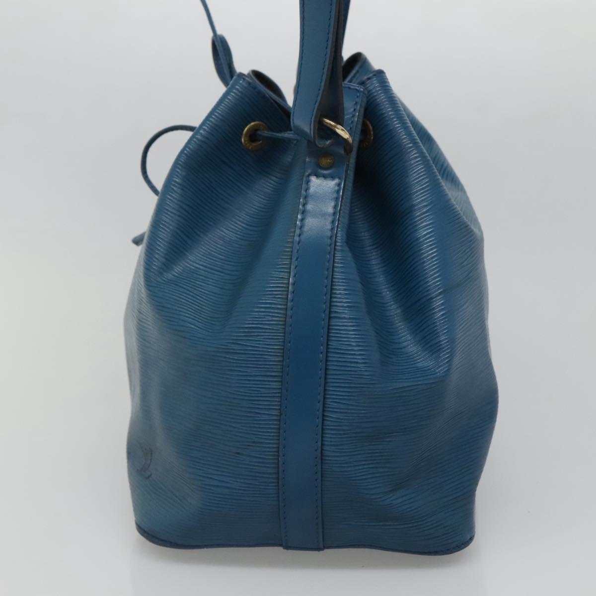 LOUIS VUITTON Epi Petit Noe Shoulder Bag Blue M44105 LV Auth bs27625