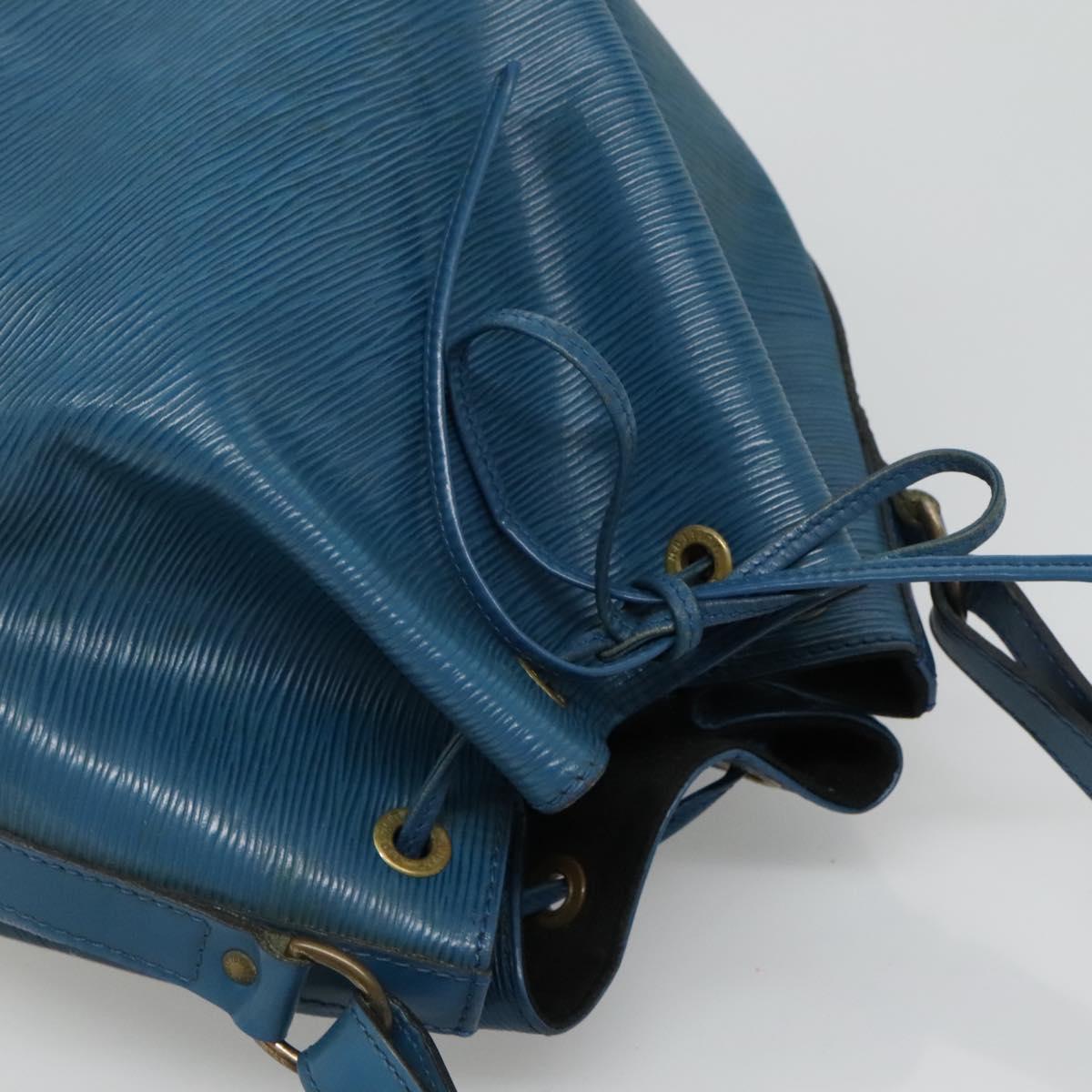 LOUIS VUITTON Epi Petit Noe Shoulder Bag Blue M44105 LV Auth bs27625