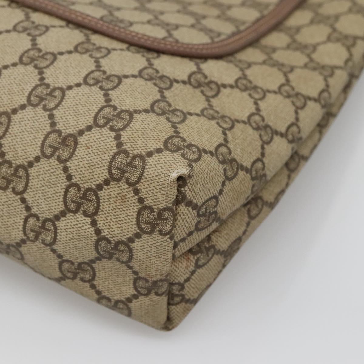 GUCCI GG Supreme Web Sherry Line Tote Bag PVC Beige 002 123 6487 Auth bs27643