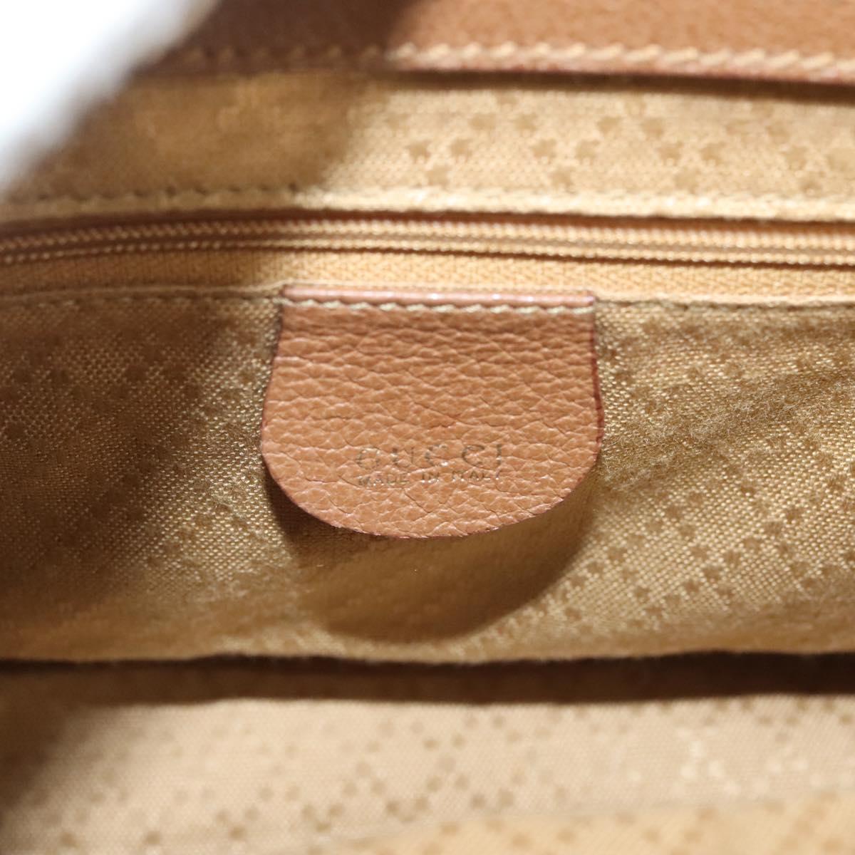 GUCCI Bamboo Hand Bag Suede Black Gold 000 122 0316 Auth bs27649