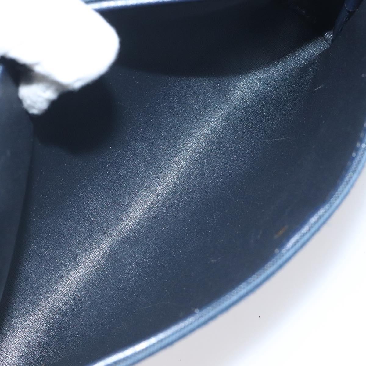 Christian Dior Trotter Canvas Clutch Bag Navy Auth bs27678