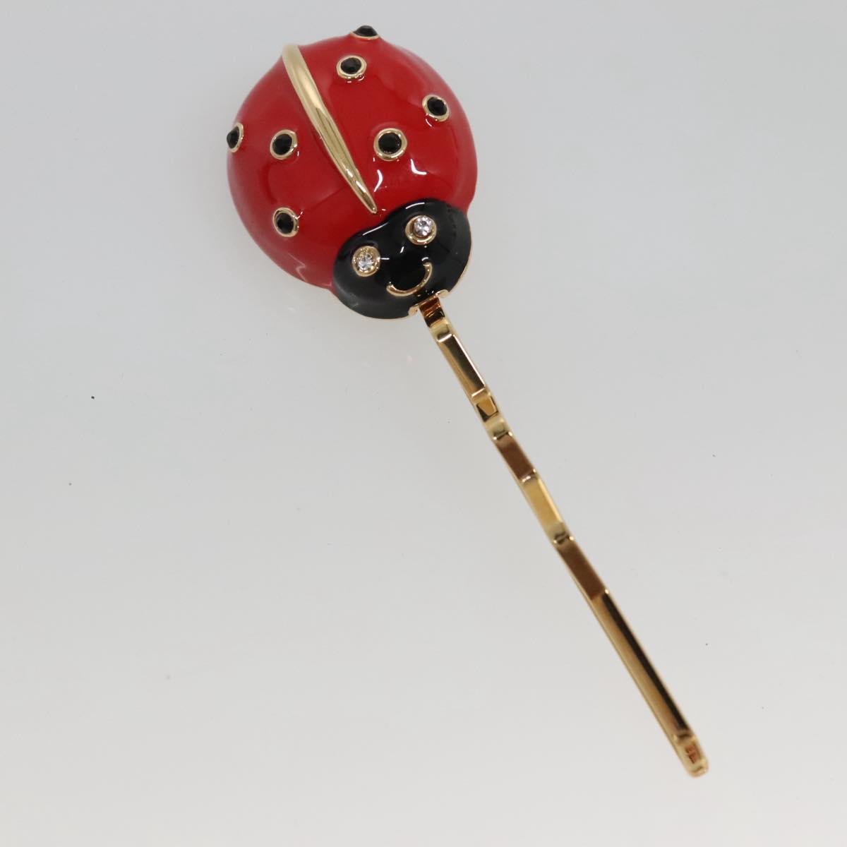 LOUIS VUITTON Kit Bullet Phrases Hair clip metal Gold M92349 LV Auth bs27708