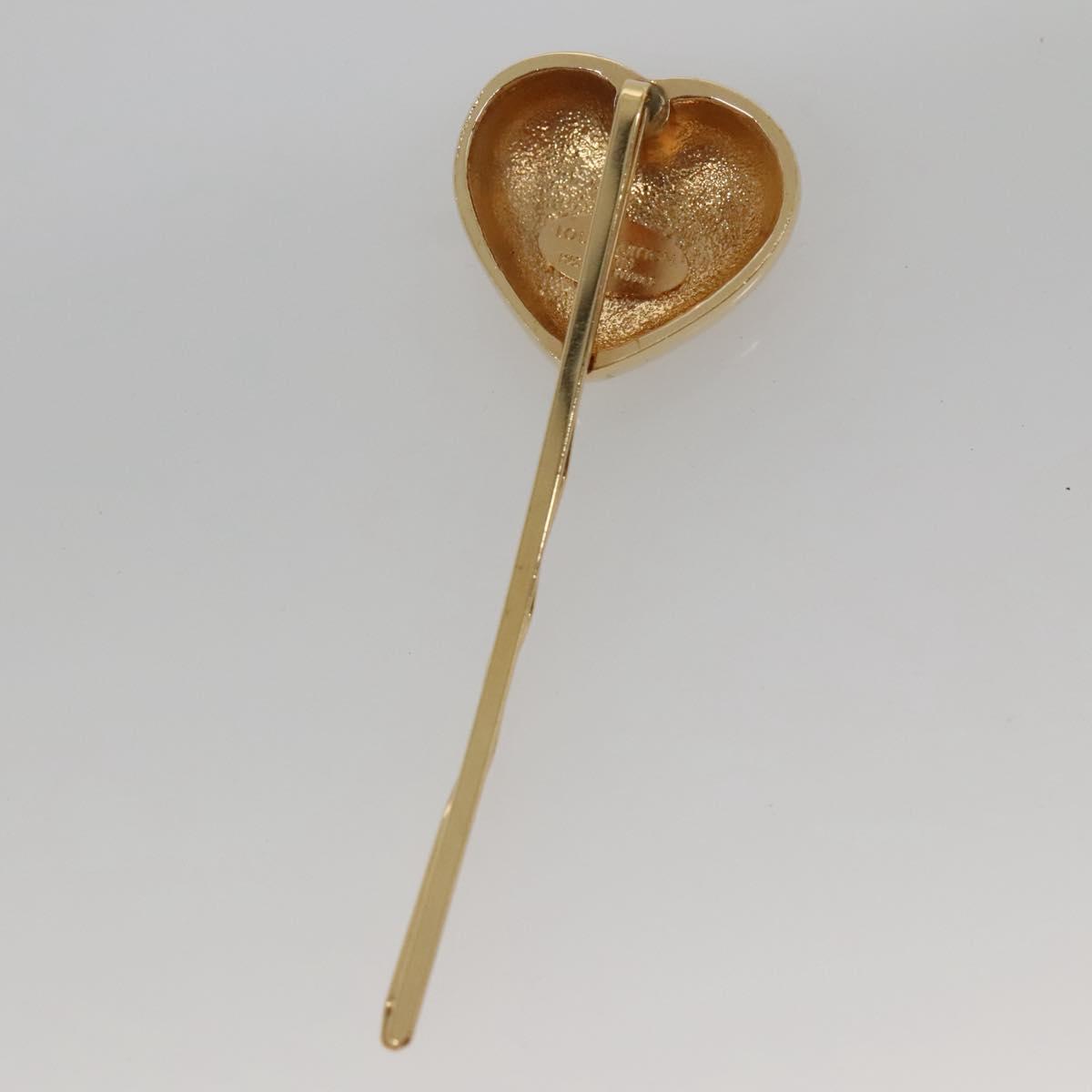 LOUIS VUITTON Kit Bullet Phrases Hair clip metal Gold M92349 LV Auth bs27708