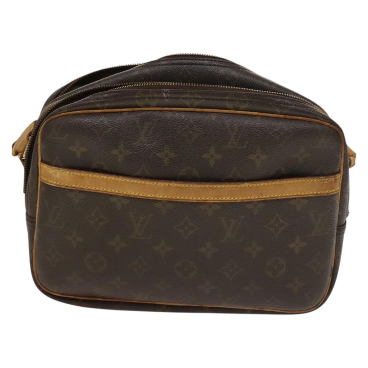 LOUIS VUITTON Monogram Reporter PM Shoulder Bag M45254 LV Auth bs27726