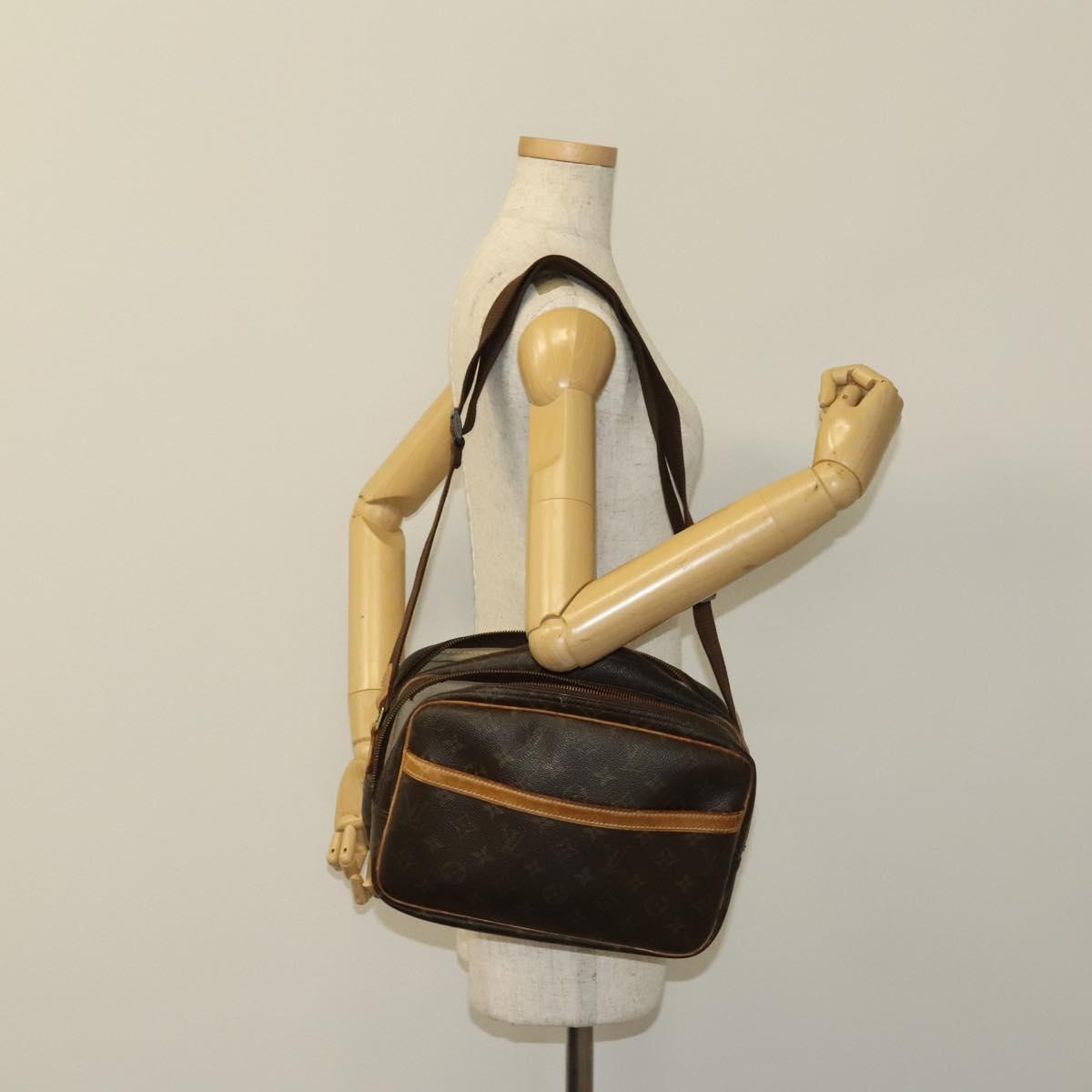 LOUIS VUITTON Monogram Reporter PM Shoulder Bag M45254 LV Auth bs27726