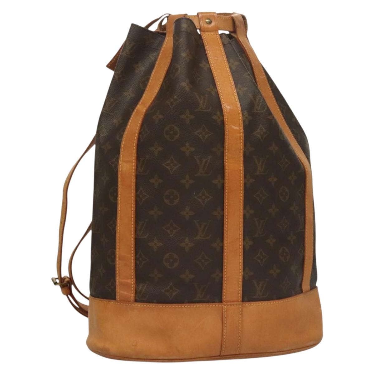 LOUIS VUITTON Monogram Randonnee GM Shoulder Bag M42244 LV Auth bs27732