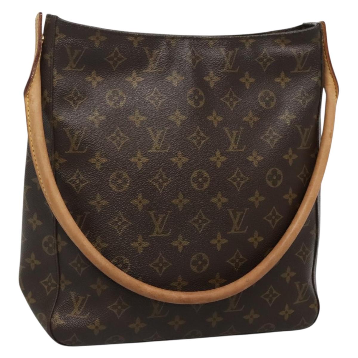 LOUIS VUITTON Monogram Looping GM Shoulder Bag M51145 LV Auth bs27733