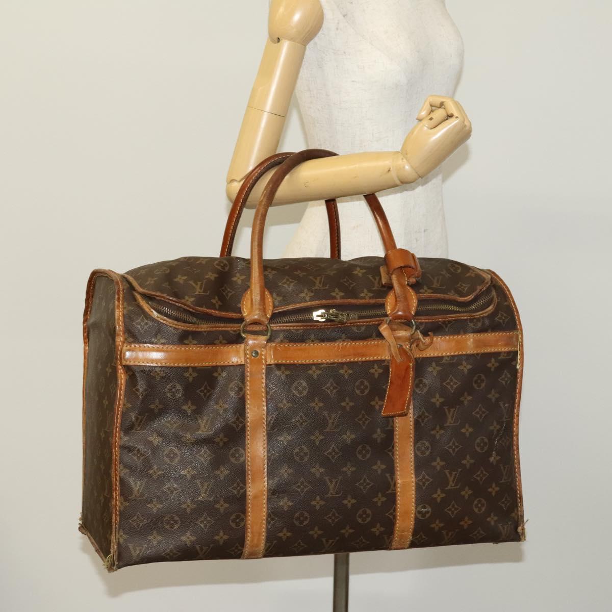 LOUIS VUITTON Monogram Sackshan 55 Pet Carry M42021 LV Auth bs27737