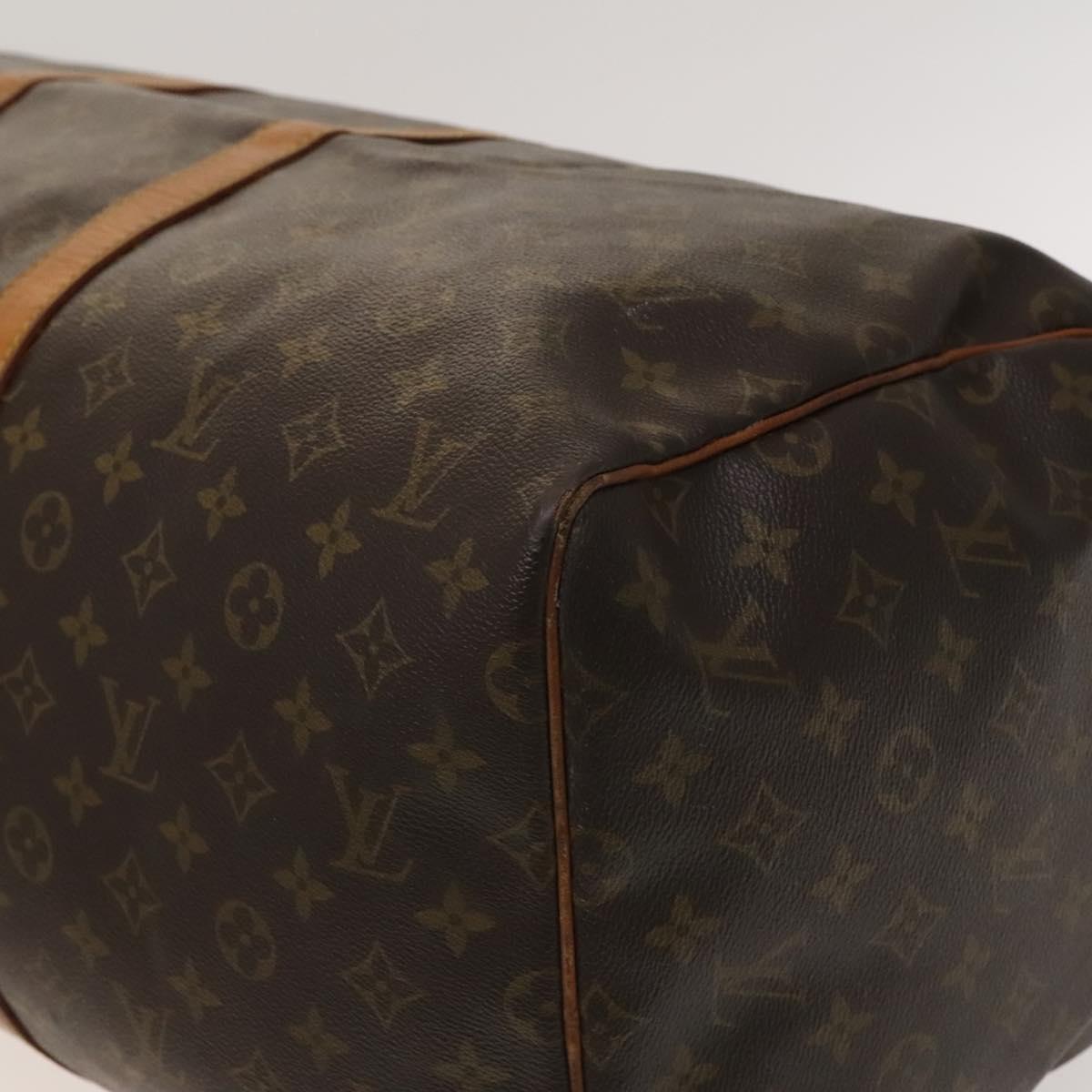 LOUIS VUITTON Monogram Keepall 55 Boston Bag M41424 LV Auth bs27742