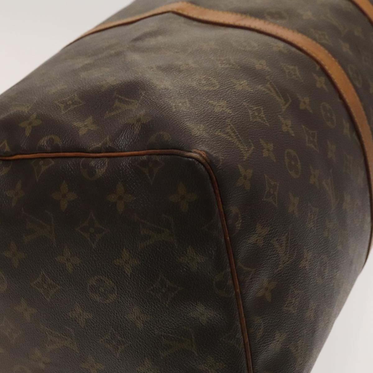 LOUIS VUITTON Monogram Keepall 55 Boston Bag M41424 LV Auth bs27742